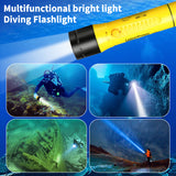 Diving Flashlight, Professional Dive Light,1800 Lumens IPX-8 Waterproof Flashlight,100m Underwater Flashlight,5500K White Light Charging Diving Light for Scuba Diving Underwater Hunting