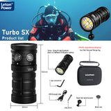 Turbo SX Dive Light, 11000 Lumens 100m Underwater Video Light,Diving Flashlight,Scuba Dive Light,Waterproof Flashlight with for Under Water Sports,Underwater Video Shooting and Photography