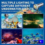 Seal CB 4000 Lumen Dive Light for Underwater Photography, 100m Underwater Video Light 94 CRI with 120 Degree Wide Beam Angle Scuba Flashlight for Professional Dive Photography Fill Light