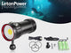 Diving Flashlight, L12 8000Lumens Dive Light,100m Underwater Video Light, Scuba Dive Lights, Underwater Flashlight with Type-C Charging for Professional Under Water Sports