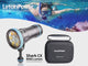 Shark CX 8000 Lumen Dive Light, 120m Waterproof Underwater Video Light 98 CRI with 120 Degree Wide Beam Angle Scuba Flashlight for Underwater Professional Dive Photography Fill Light